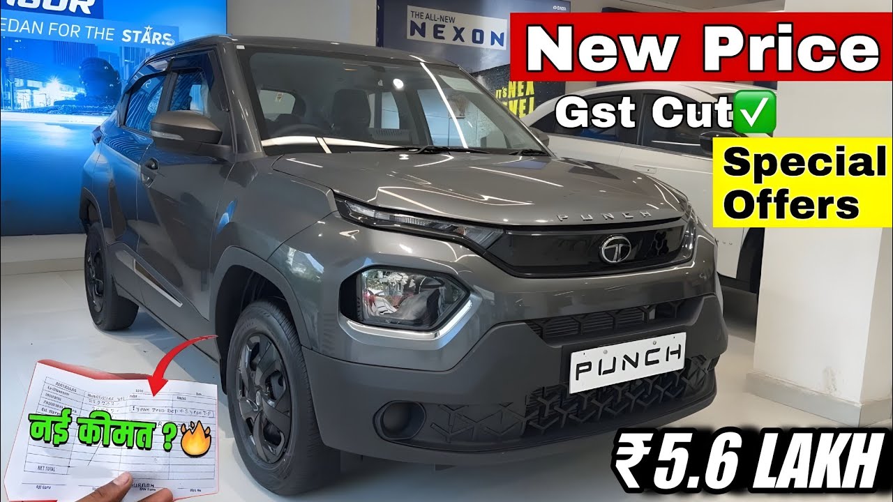 NEW TATA PUNCH 5.6 LAKH Updated Model Pure 2025 || New Punch Base Model 2025 Grey Colour