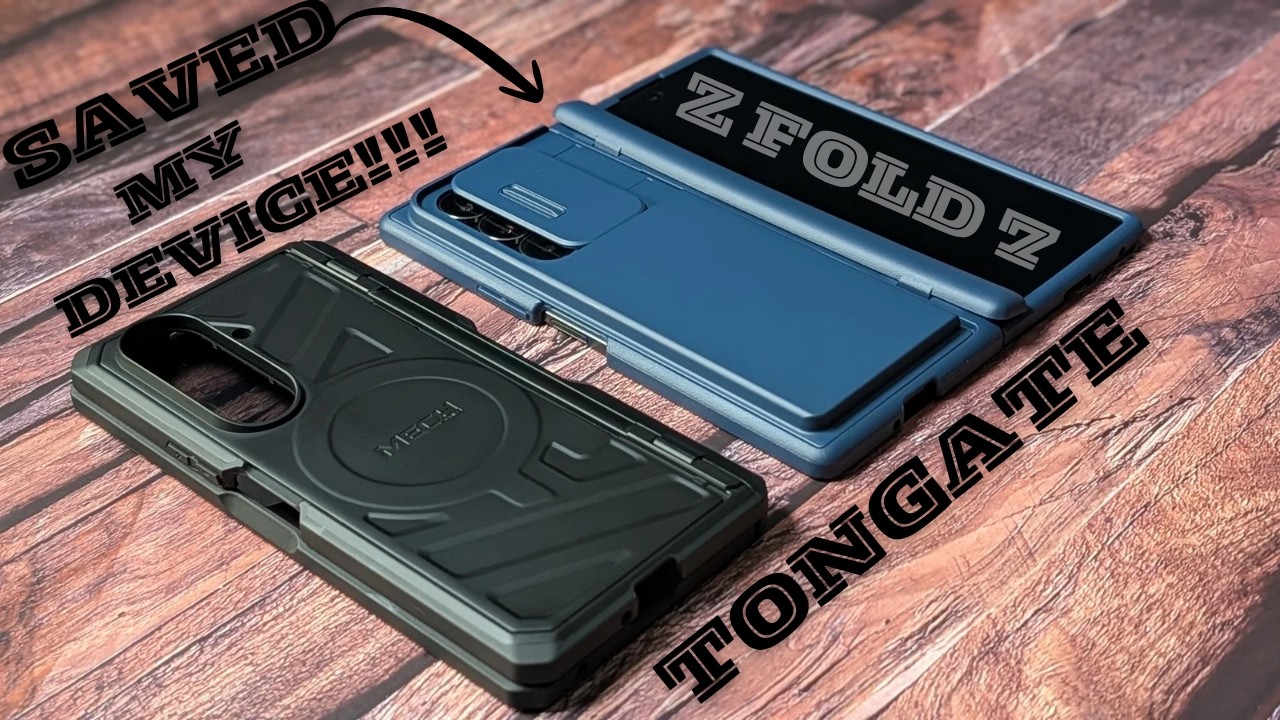 Samsung Galaxy Z Fold 7: TONGATE Heavy Duty Rugged MagSafe Kickstand & Wallet Case