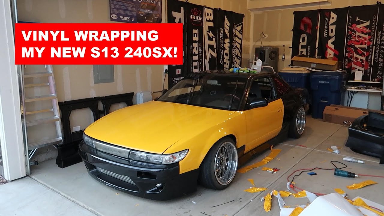 Vinyl Wrapping My New S13 240SX!
