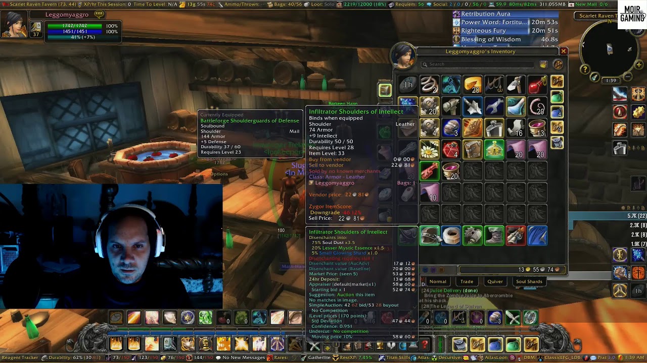 Rogue BiS Farming (Scholo) #Mankrik