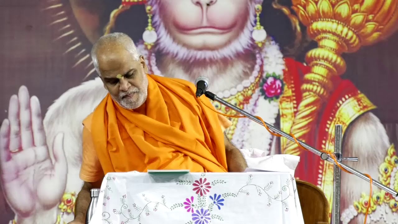 Geeta Jnana Yajna at Bengaluru. by Pujya Swami Brahmanandaji on 6th ch Dhyana Yoga Day 02