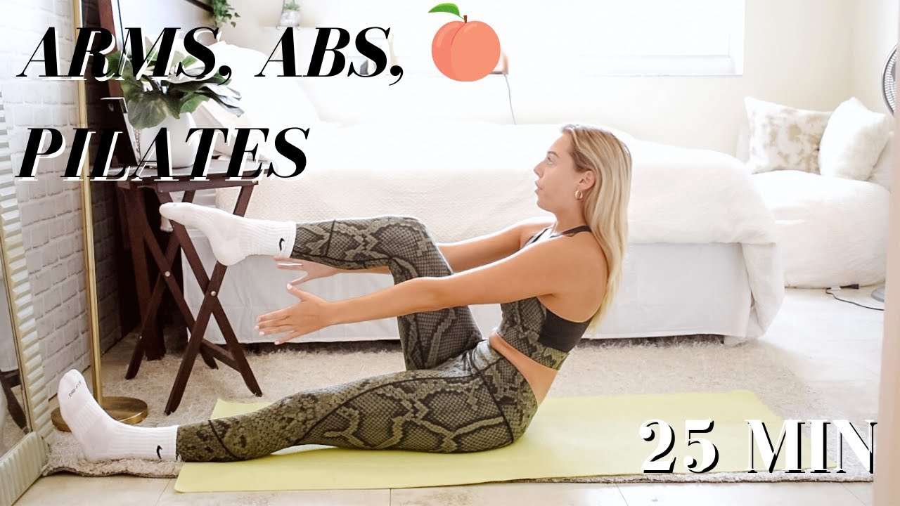 25 Minute ARMS ABS BOOTY PILATES Workout | No equipment | I'm Sweaty and I Know It