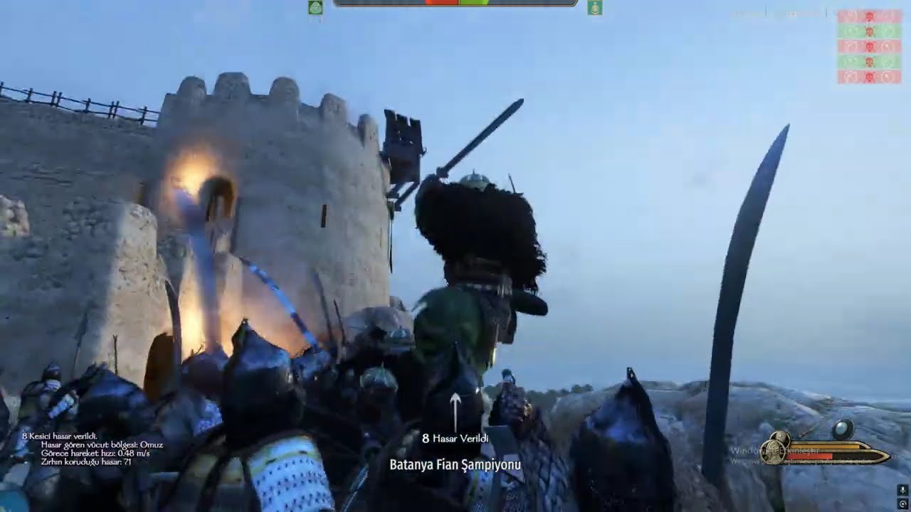 1000KUZAIT DARKANI VS 1000FİAN ŞAMPİYONU-- KALE SAVUNMASI---SAVAŞ CEHENNEME DÖNDÜ 🔥🔥🔥 #bannerlord