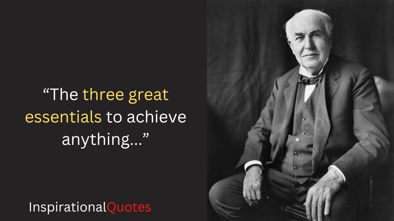 Quotes From Thomas Edison || Famous Quotes || Quotes