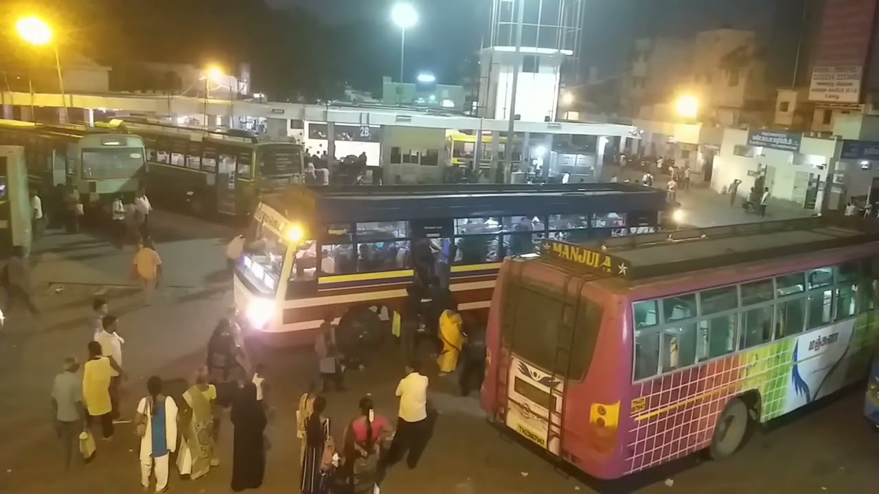 NIGHT VIEW OLD BUS STAND VELLORE