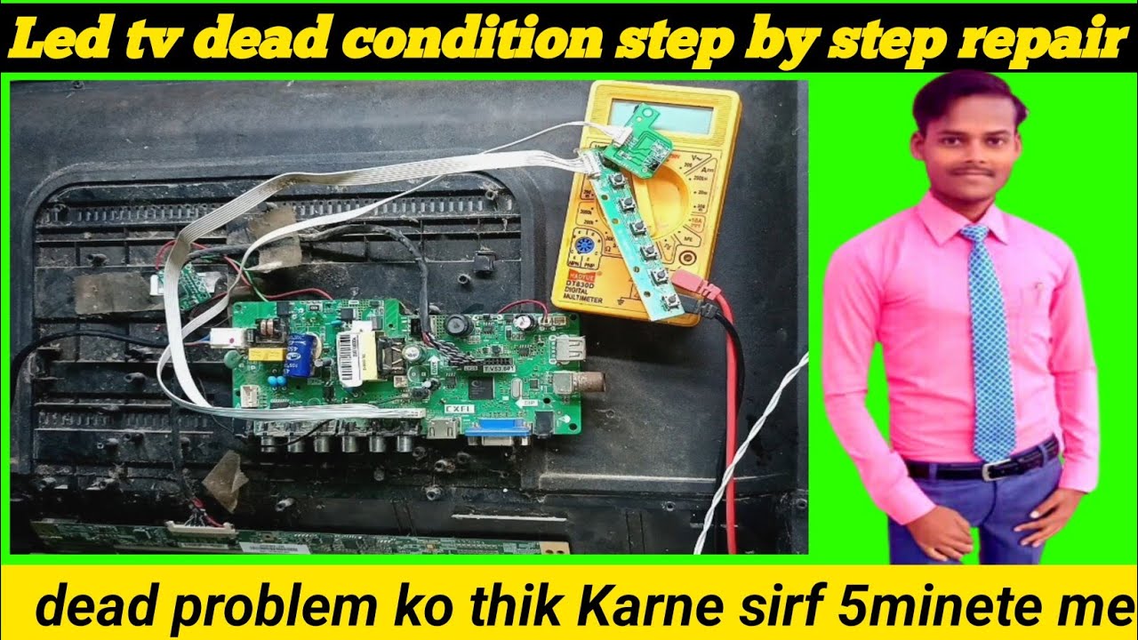 Led tv dead condition repair | led tv dead problem repair |