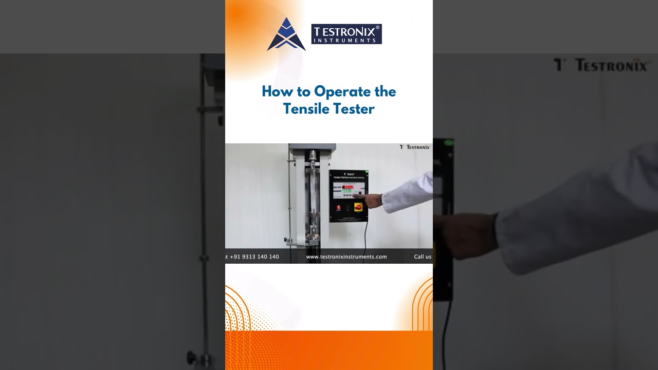 How to Operate a Tensile Tester  | Quick Demo #Shorts