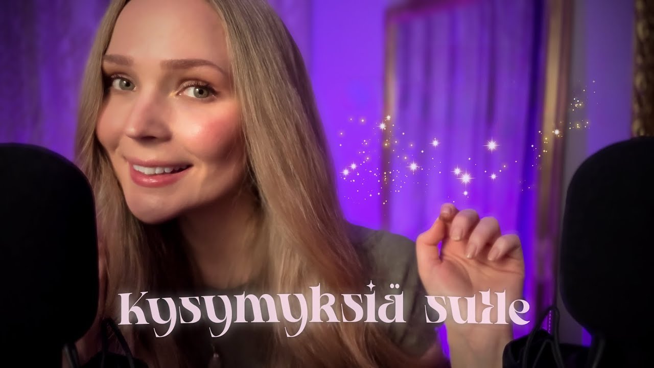 ASMR Suomi 🌸 Kysyn sulta kysymyksiä (Ear to ear)