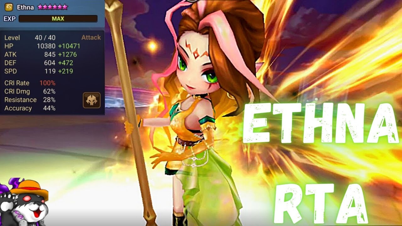 The Power Of Ethna (Wind Hell Lady) In RTA  Summoners War