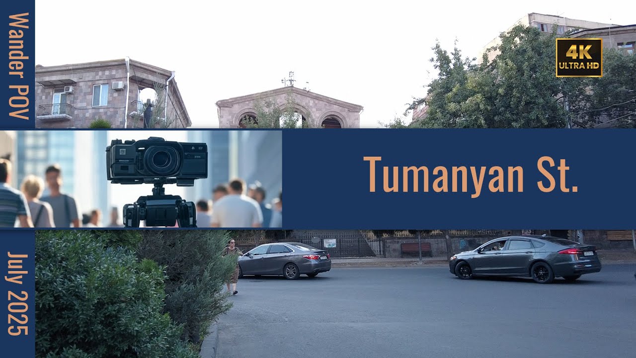 [4K] Tumanyan St Experience | Yerevan, Armenia Walking Tour