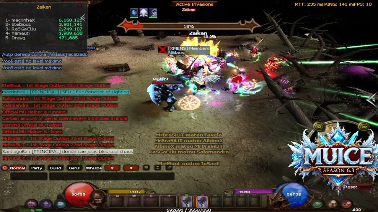 🔥 [MUICE] EVENTO ZAIKAN 16/09 – MU ONLINE BRASIL ⚔️