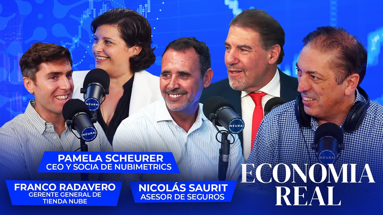 Franco Radavero, Pamela Scheurer y Nicolás Saurit en Economía Real - 18/12