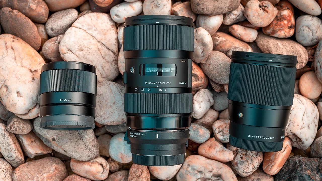 Sigma 16mm F1.4 + Sony FE 28mm F2 vs Sigma 18-35mm F1.8 compared on Sony A6500