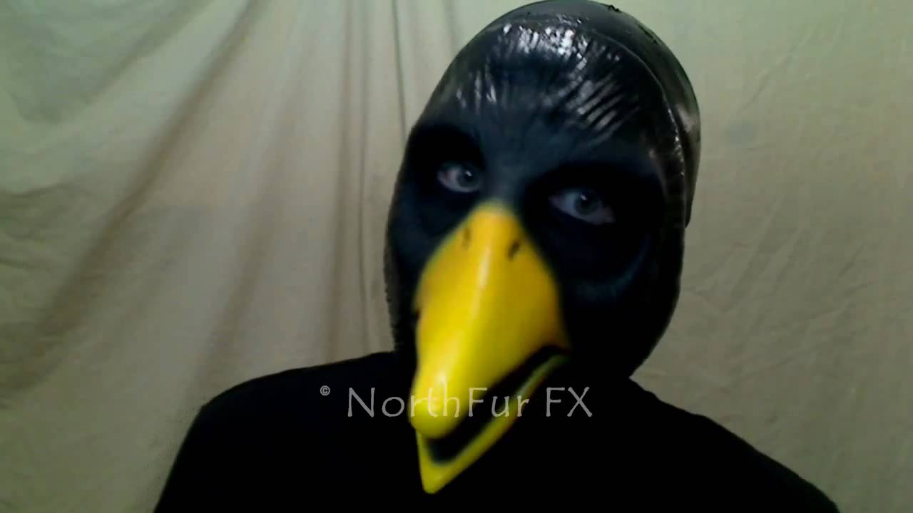 Foam Latex Lyonshel® Crow Face Prosthetic Mask