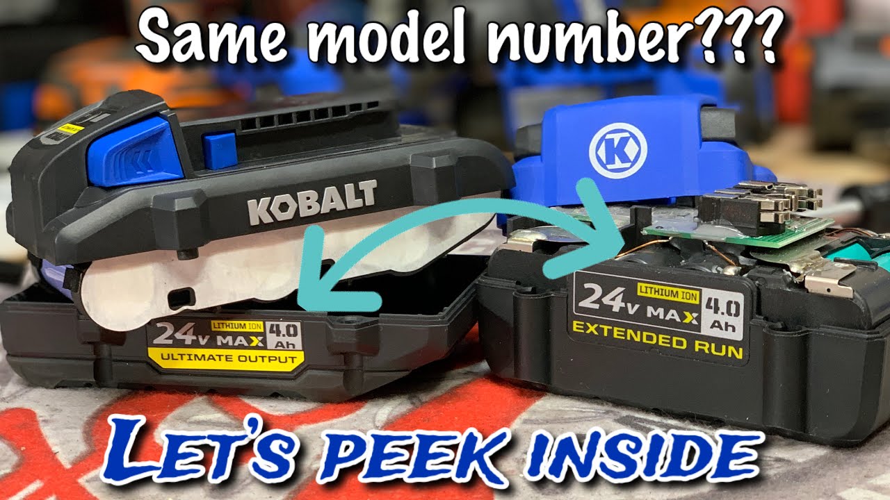What’s inside the same battery? Kobalt 21700 and 18650 4.0ah battery