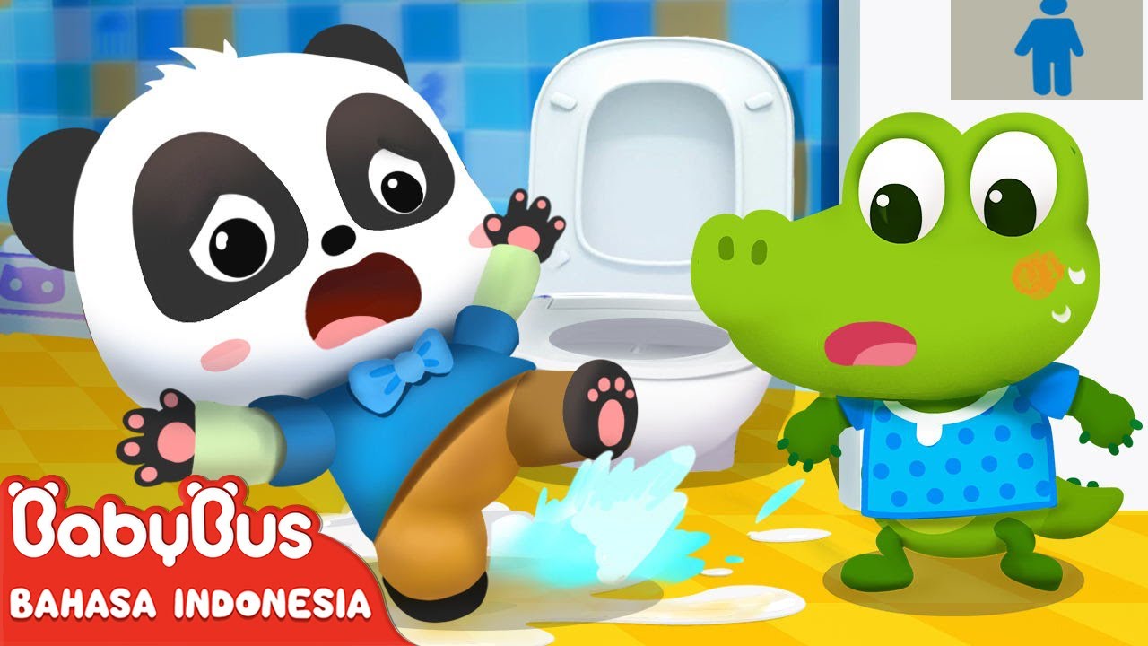 Kita Harus Berhati-hati Saat Pergi Ke Toilet | Lagu Kebiasaan Baik Anak | BabyBus Bahasa Indonesia