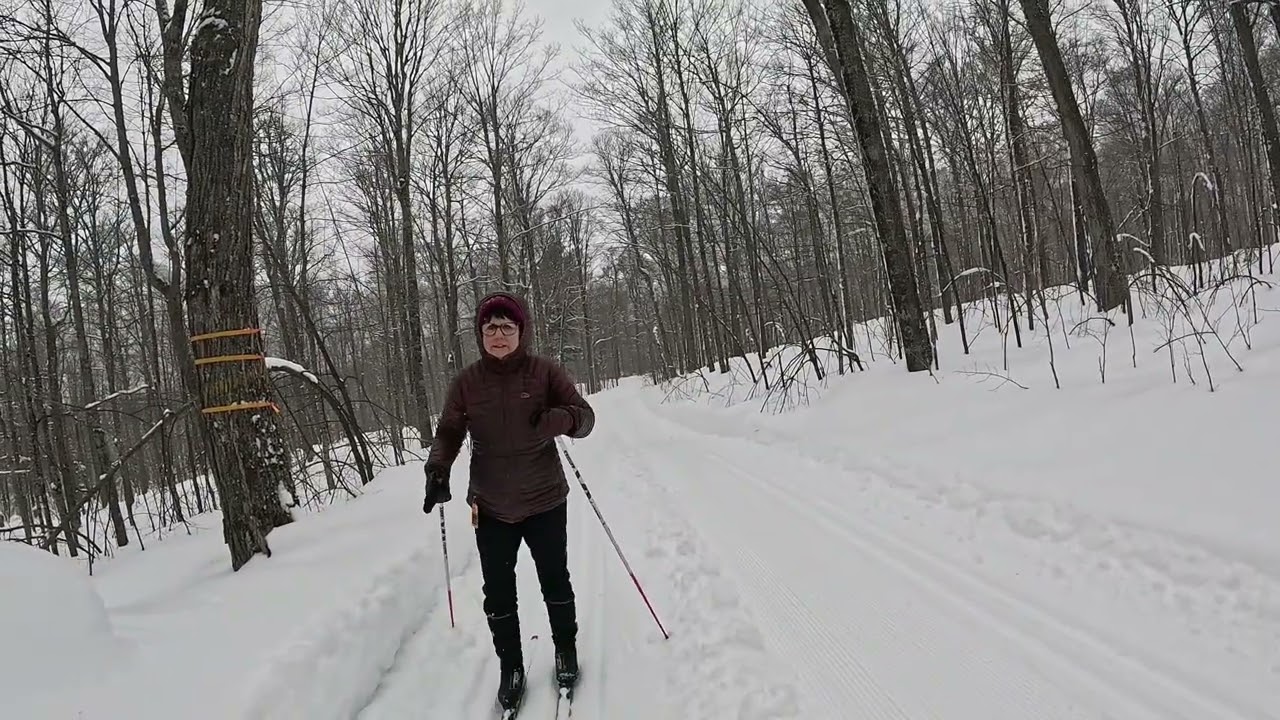 Skiing the Ford Center Trails at Alberta 