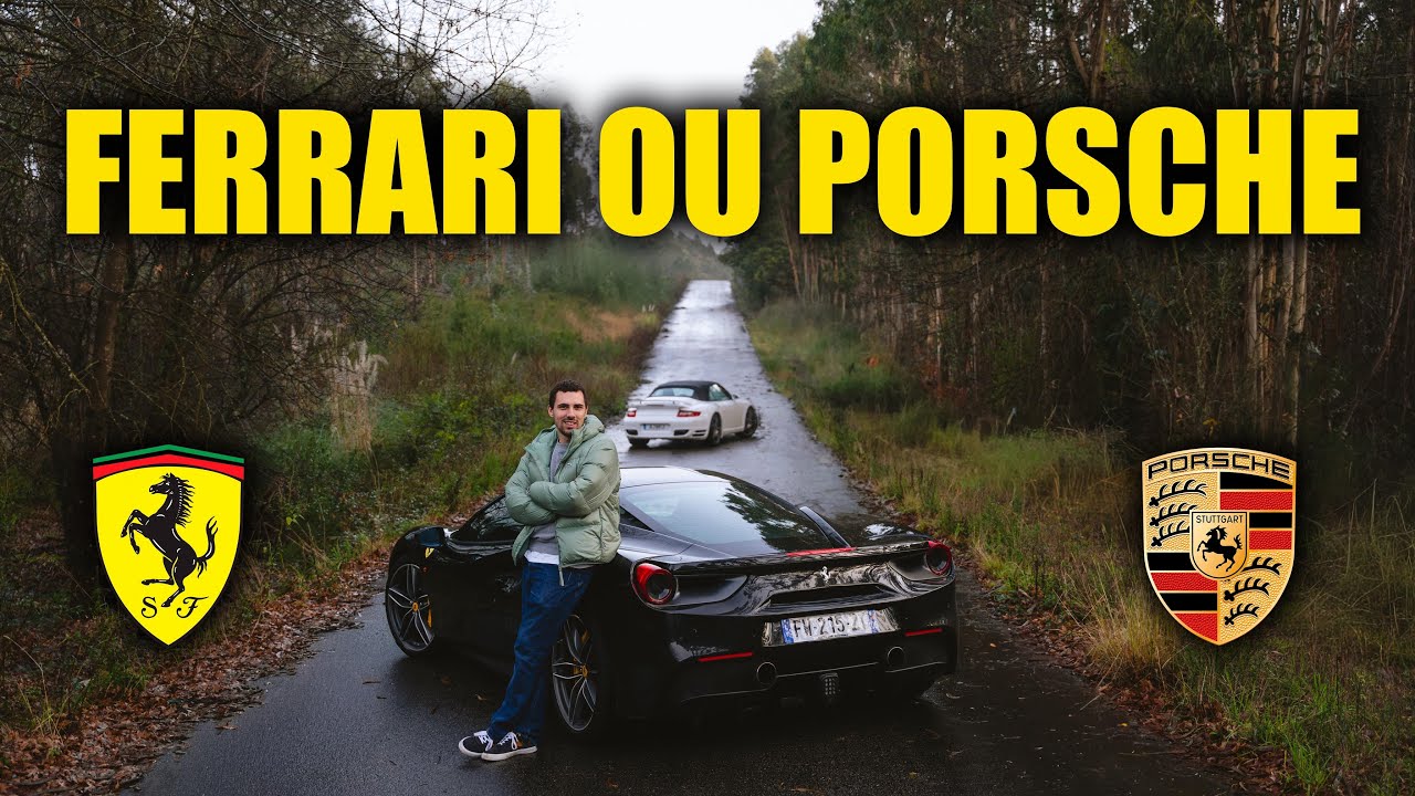 UM FERRARI 488 GTB A SALTAR DA ESTRADA E UM 911 TURBO MANUAL  | André Garage 