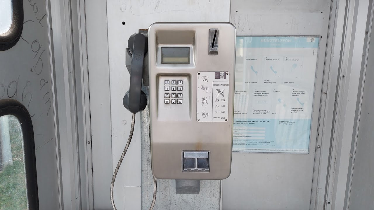 Österreichisches Münztelefon in Aktion (BTE 62)