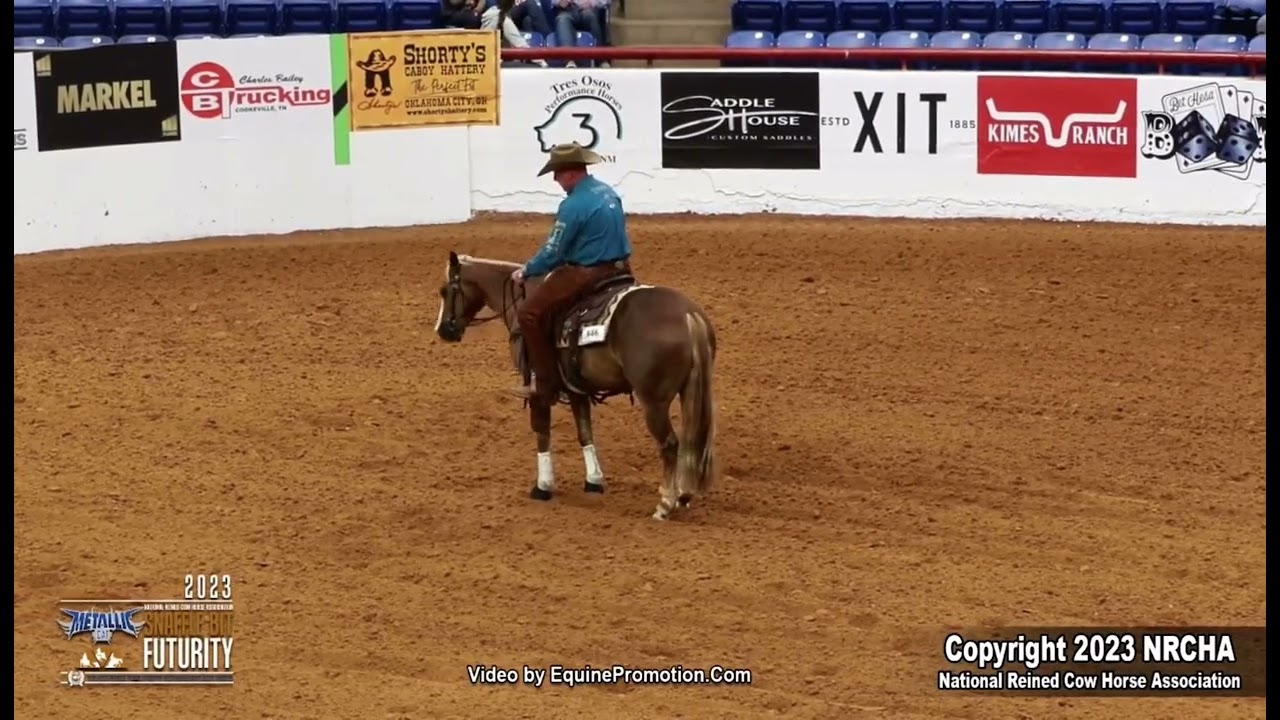 Gunna Wanna and Corey Cushing NRCHA Snaffle Bit Futurity - Rein Work