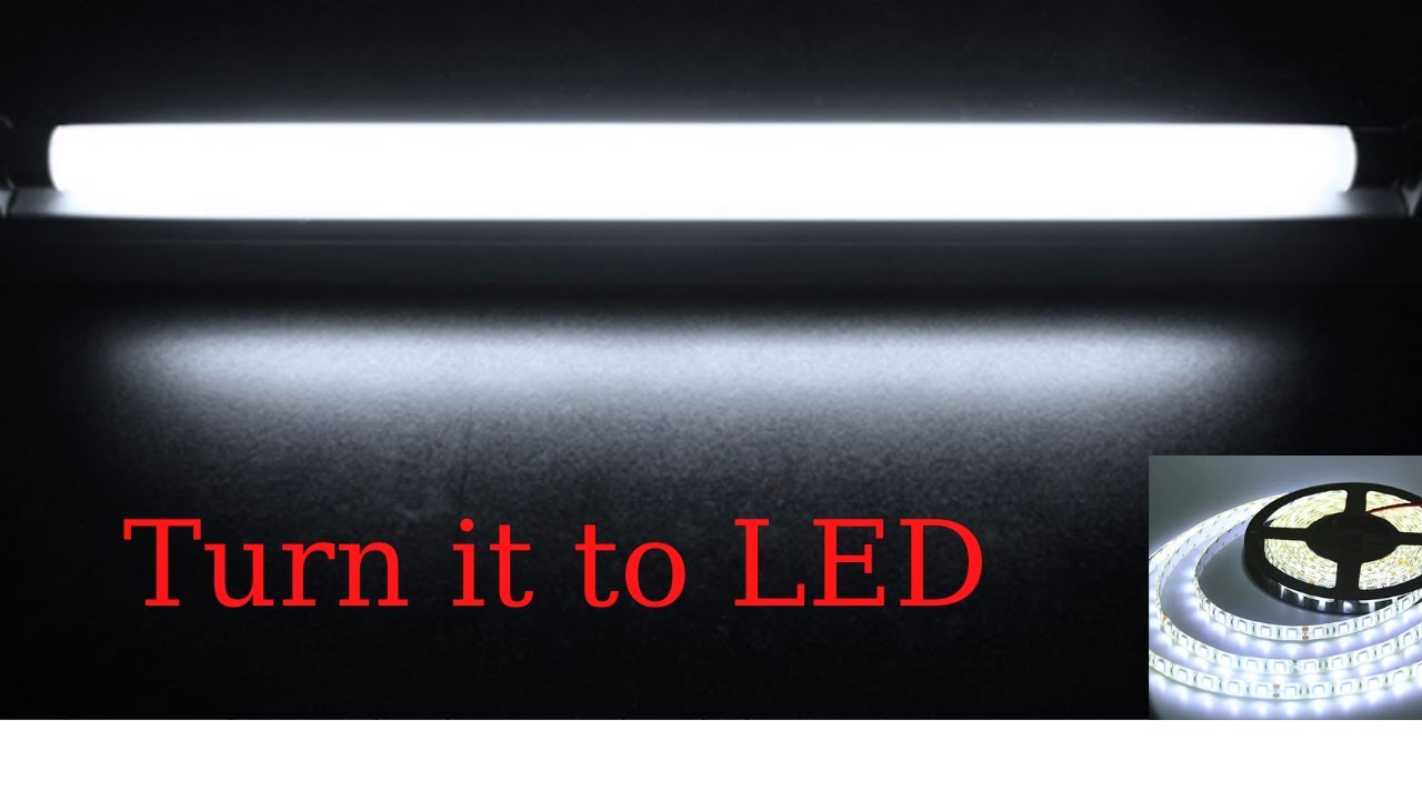 ΚΑΤΑΣΚΕΥΗ ΛΑΜΠΑΣ ΦΘΟΡΙΟΥ ΣΕ LED 12v DIY LIGHTING AMAZING IDEA TURN YOUR FLUORESCENT LAMP TO LED