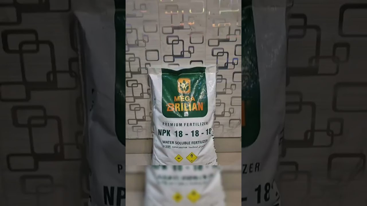 PENJELASAN PUPUK NPK 18-18-18 MEGA BRILIAN PUPUK PREMIUM FERTILIZER WATERSOLUBE BISNIS SAHARA 