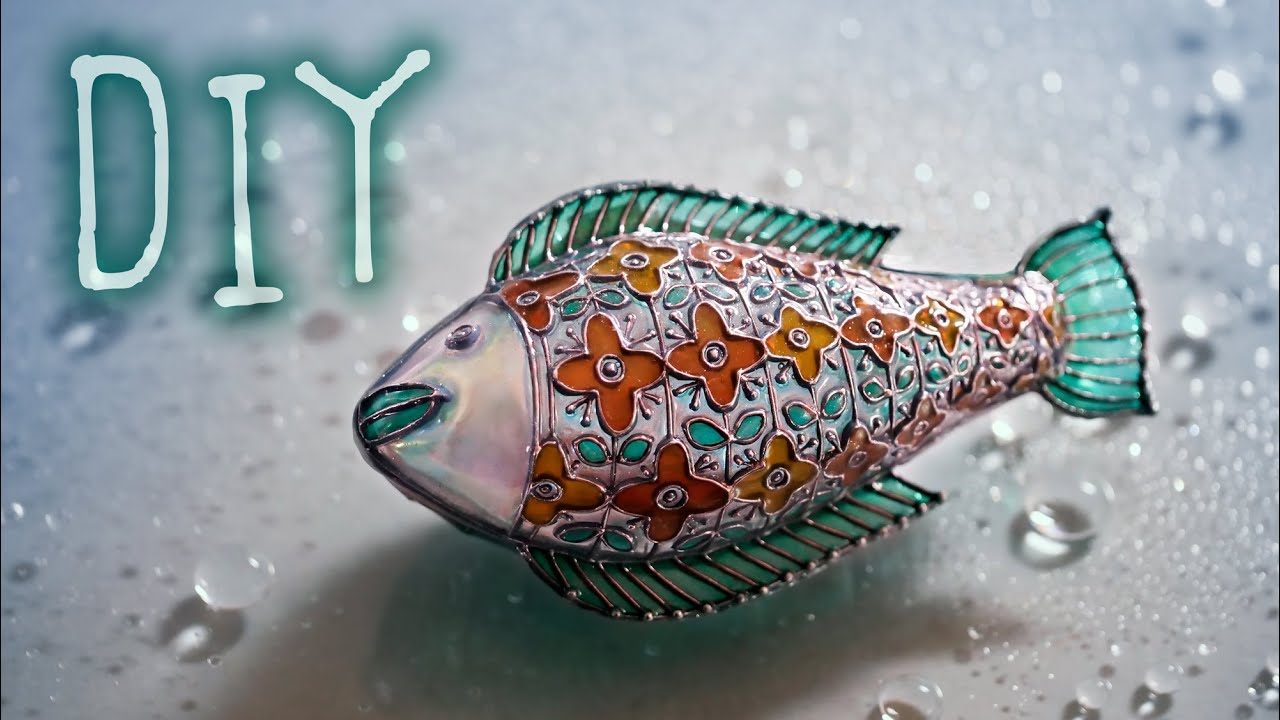 【レジン×ペーストクレイ】フラワーフィッシュのアクセサリーケース DIY Flower Fish Accessory Case [Resin x Paste Clay]