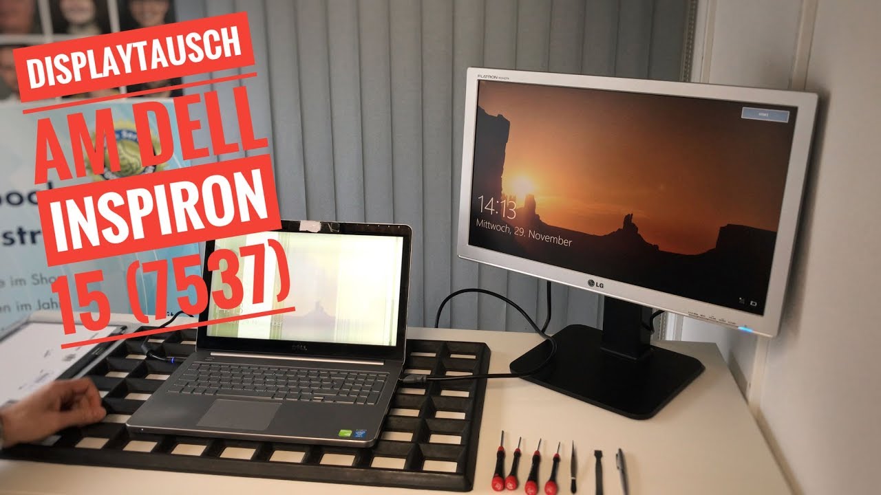 Displaytausch am Dell Inspiron 15 (7537) - Notebook mit Touch Display Einheit