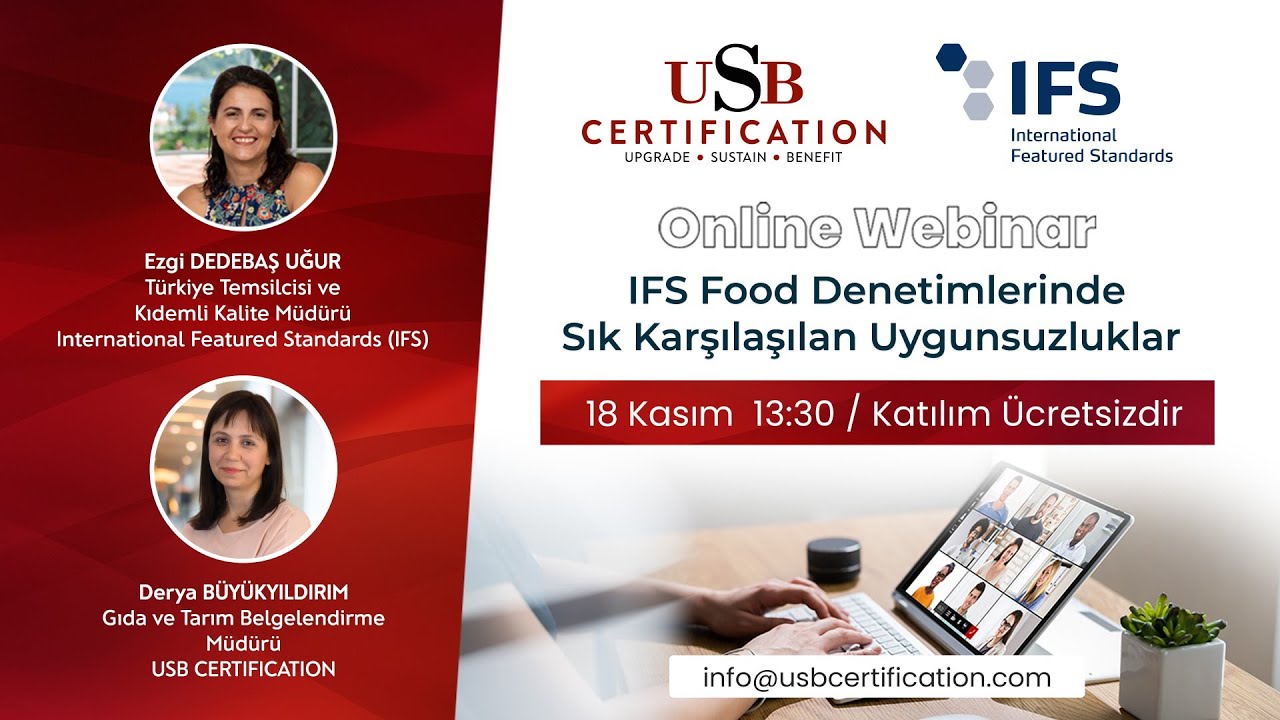 Webinar: IFS Food Denetimlerinde Sık Karşılaşılan Uygunsuzluklar