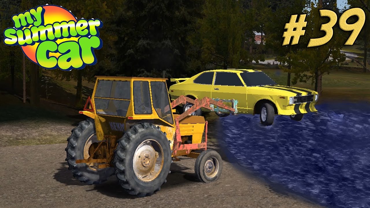 TIRANDO AL LAGO EL COCHE AMARILLO!! - MY SUMMER CAR #39