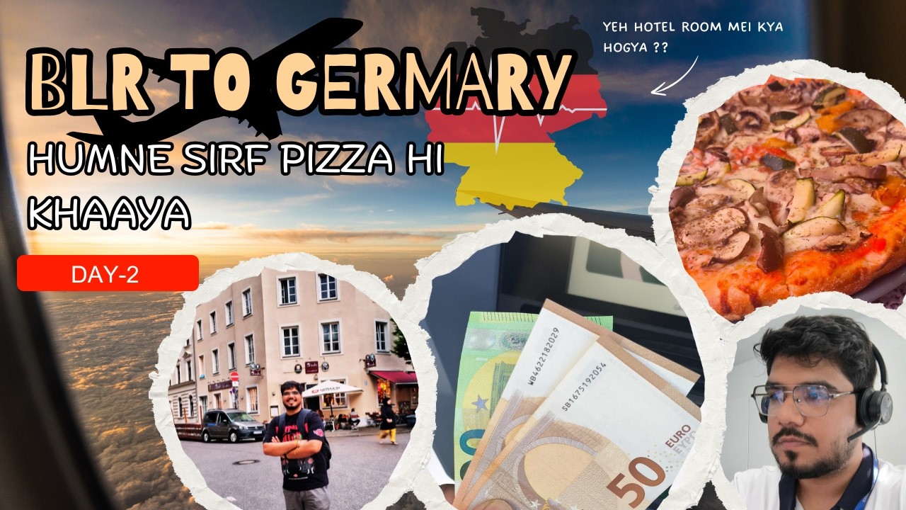 Germany Day - 2 Hotel mei entry nhi milli 😱🙁| Pura din bs pizza khaaya🍕 Mhenge Hotel ka room tour🤑😍