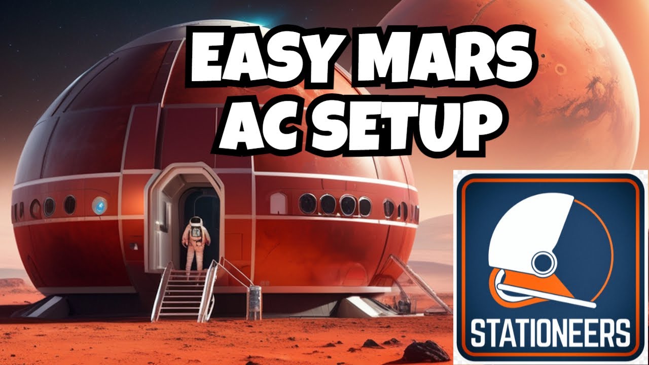 The simple air conditioner set up for Mars | Stationeer E6