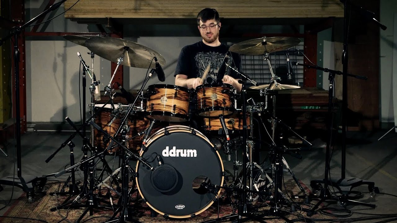 ddrum Dios Maple 5 Piece Kit - Exotic Zebra Wood