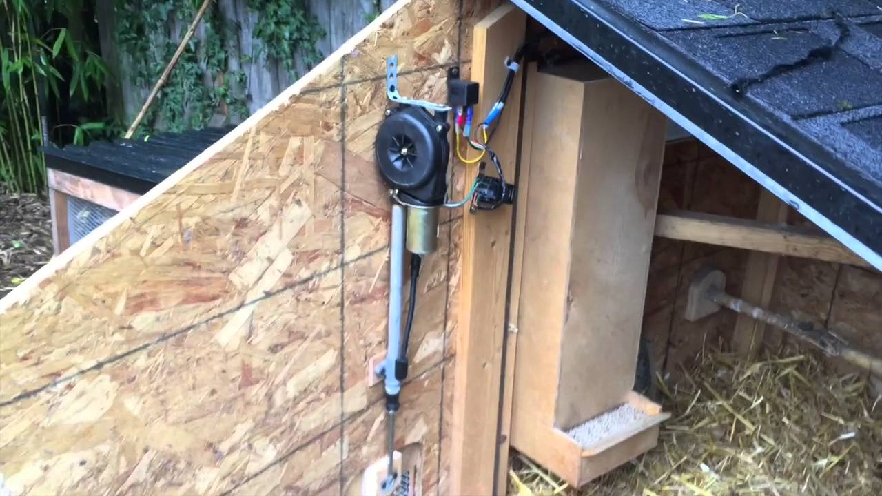 Simple automatic chicken coop door