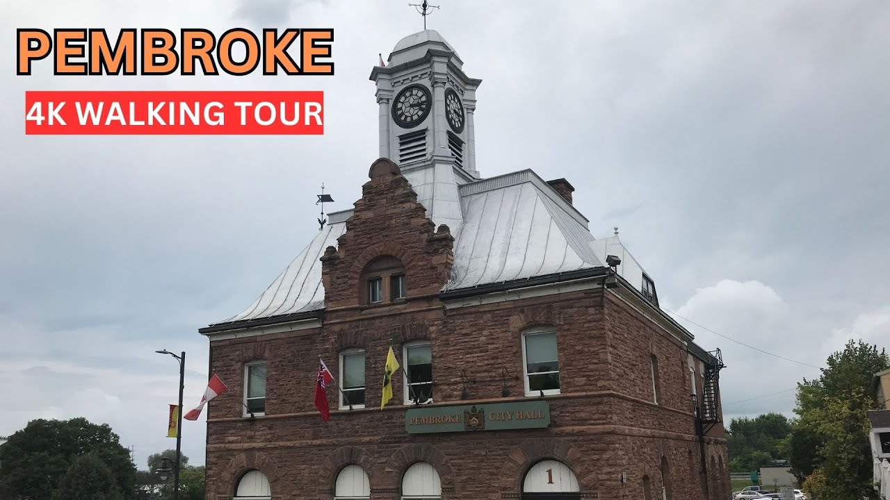 Pembroke Ontario Canada 4K Walking Tour | Downtown Pembroke | Historic Downtown| 4K Walking Tours