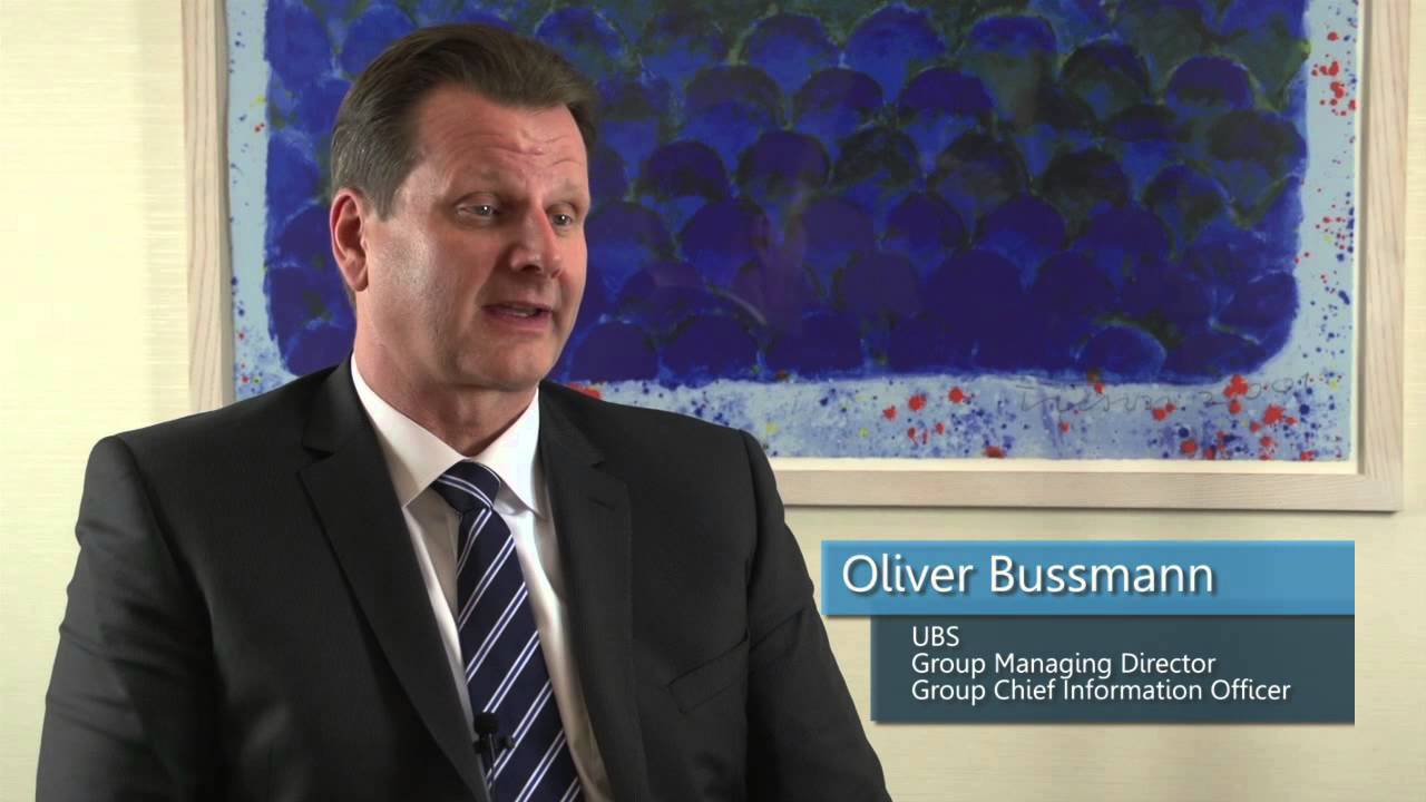 Oliver Bussmann, Group CIO at UBS The FinTech50 Starts ... Here