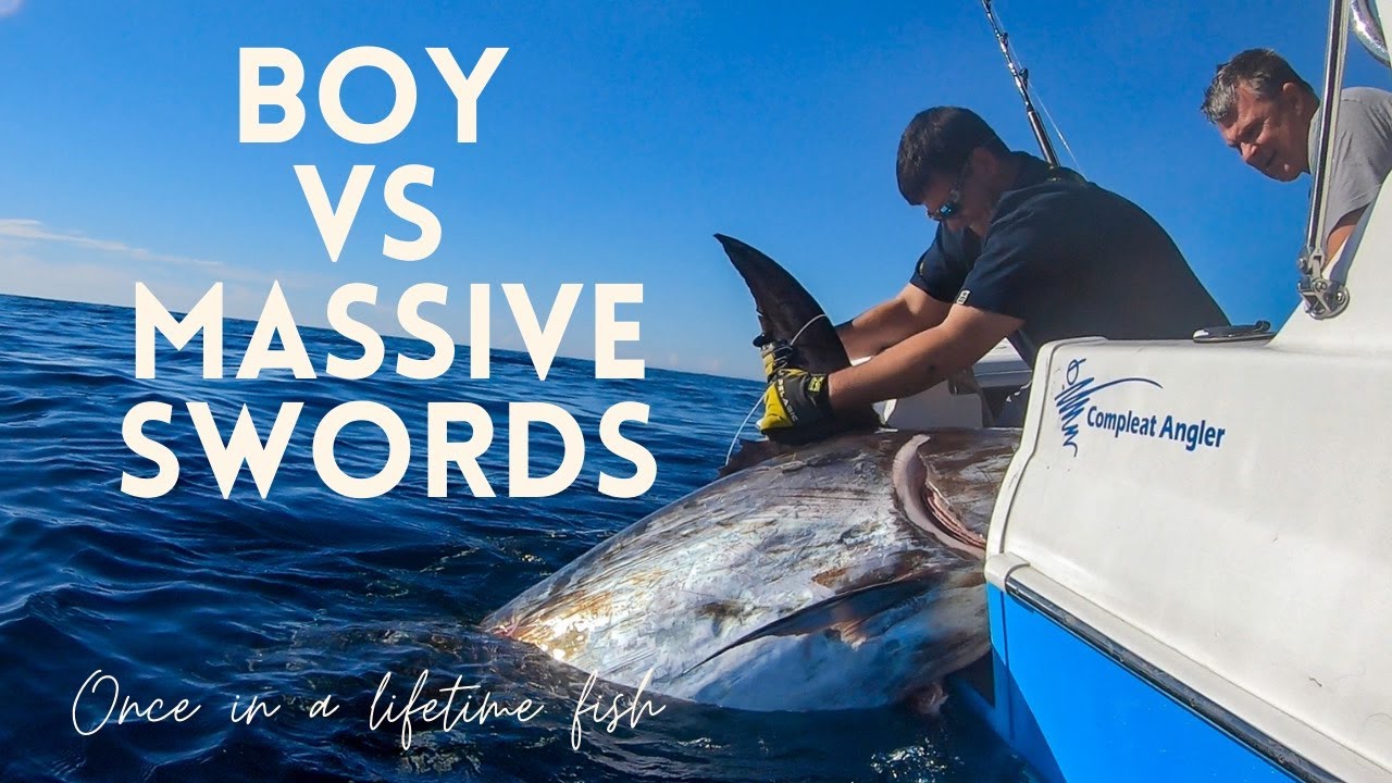 BOY Vs MASSIVE SWORDFISH in AUSTRALIA