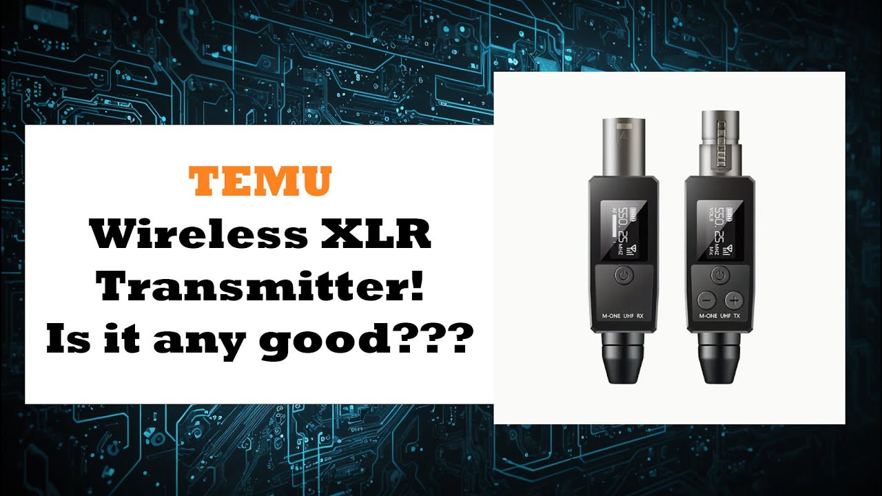 Temu Wireless Microphone Transmitter and Receiver