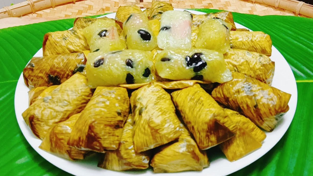 ข้าวต้มมัดจิ๋วใบเตยวิธีห่อง่ายๆสวยๆ หวานมันหอมใบเตยอร่อยมาก