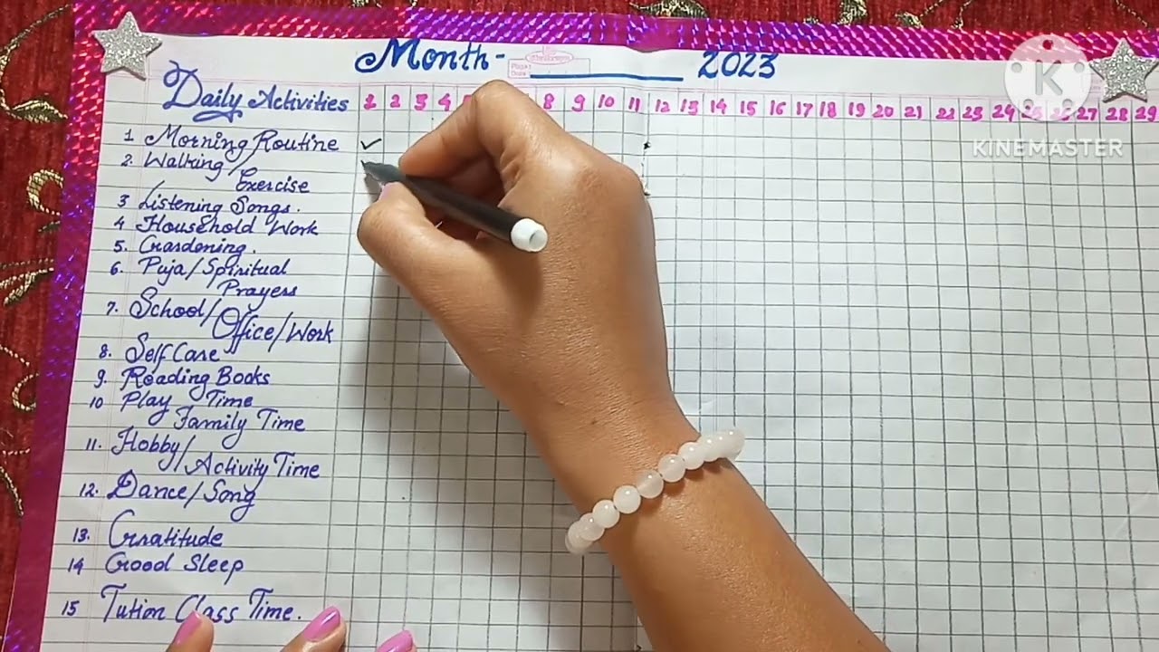 DIY -Habit Tracker | How To Make Habit Tracker At Home