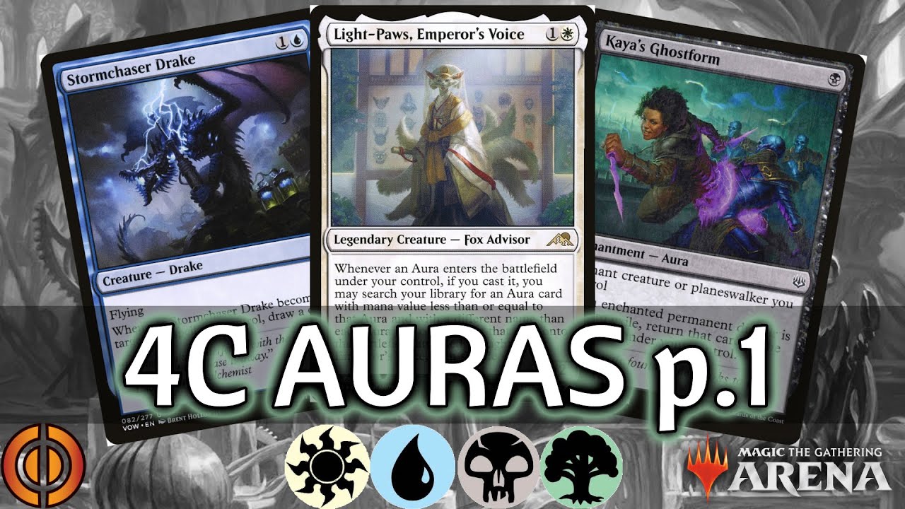 ⚪🔵⚫🟢 4C Auras, 63% WR part 1 | Santyaga_TV MTG Arena | Explorer | BO3 | Phyrexia: All Will Be One