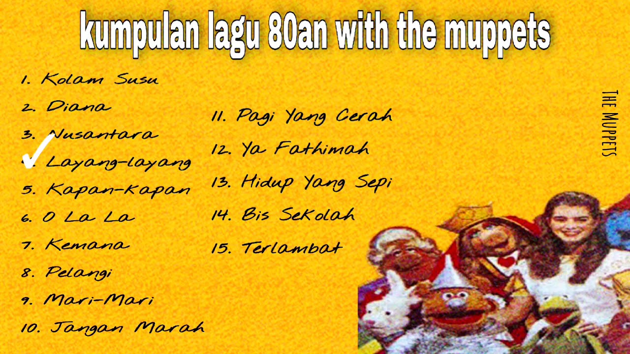 Kumpulan lagu the Muppet era 80an.Ciptaan Koes plus