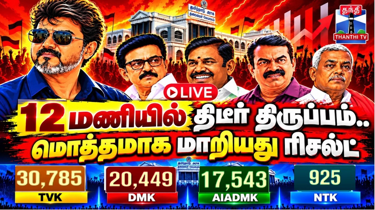 🔴LIVE : Maduranthakam Election Results | Dharapuram Election Results | Byelection Results | Election