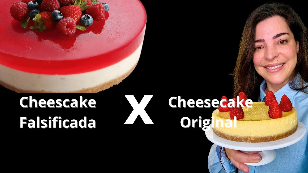 Diferenças da Cheesecake original x Cheesecake falsificada