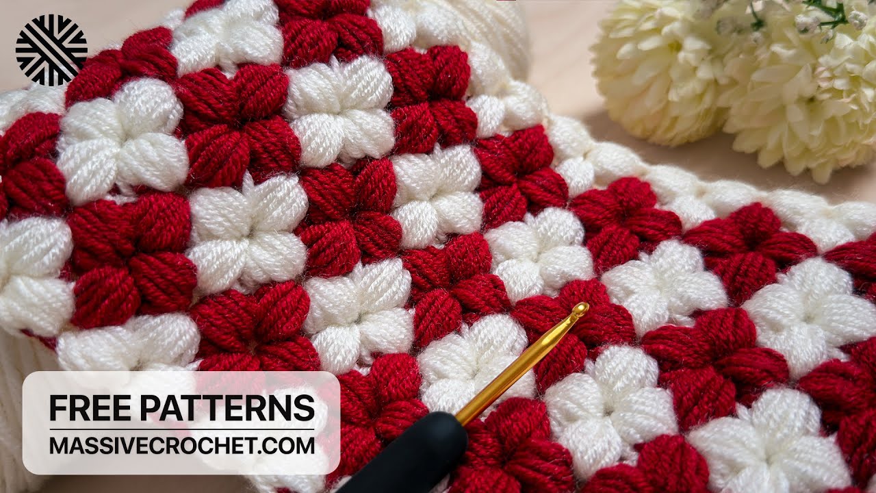 Crochet Christmas Masterpiece! ♥️ Easy & Lovely Crochet Stitch for Baby Blankets