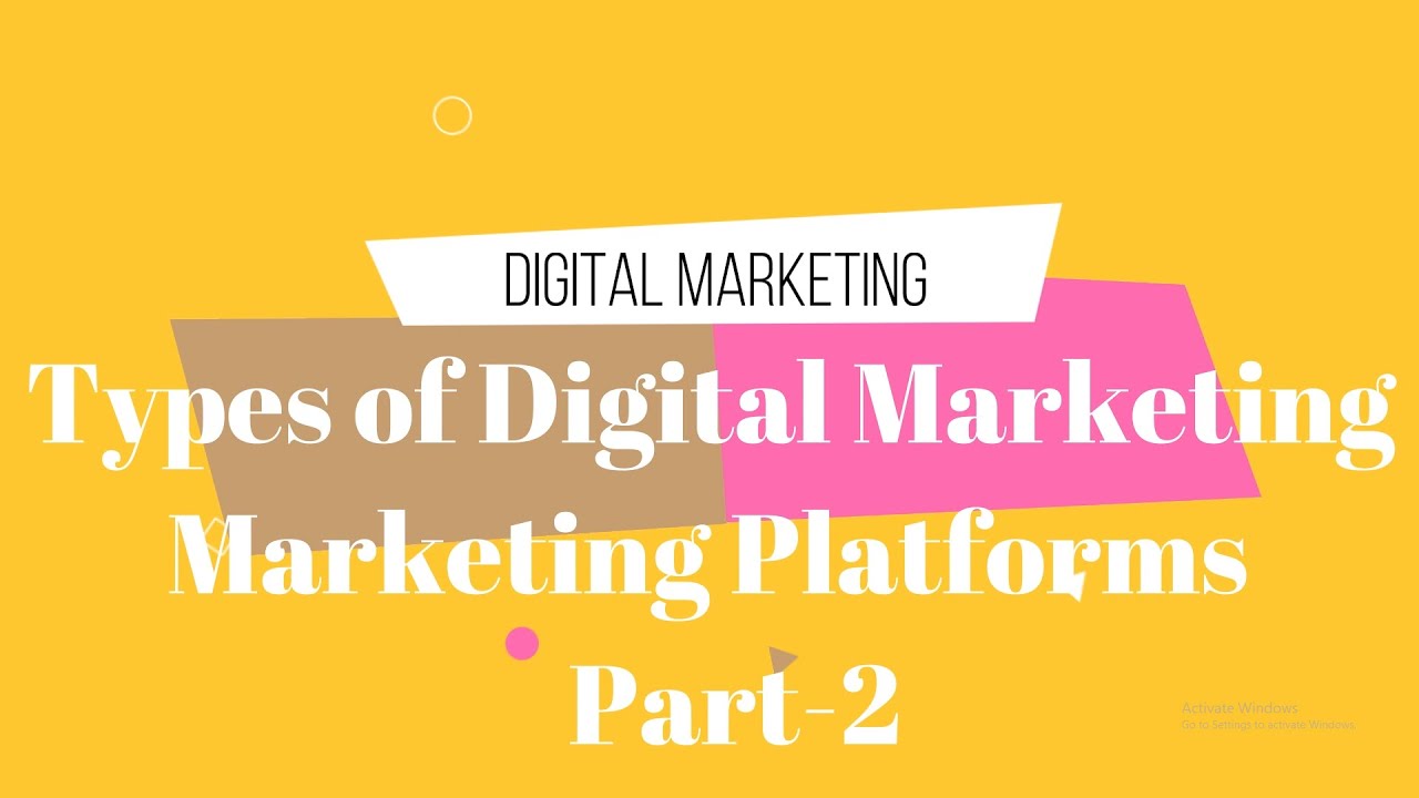 Marketing Platforms || Types of Digital Marketing || Part 2 || IT Shades.com
