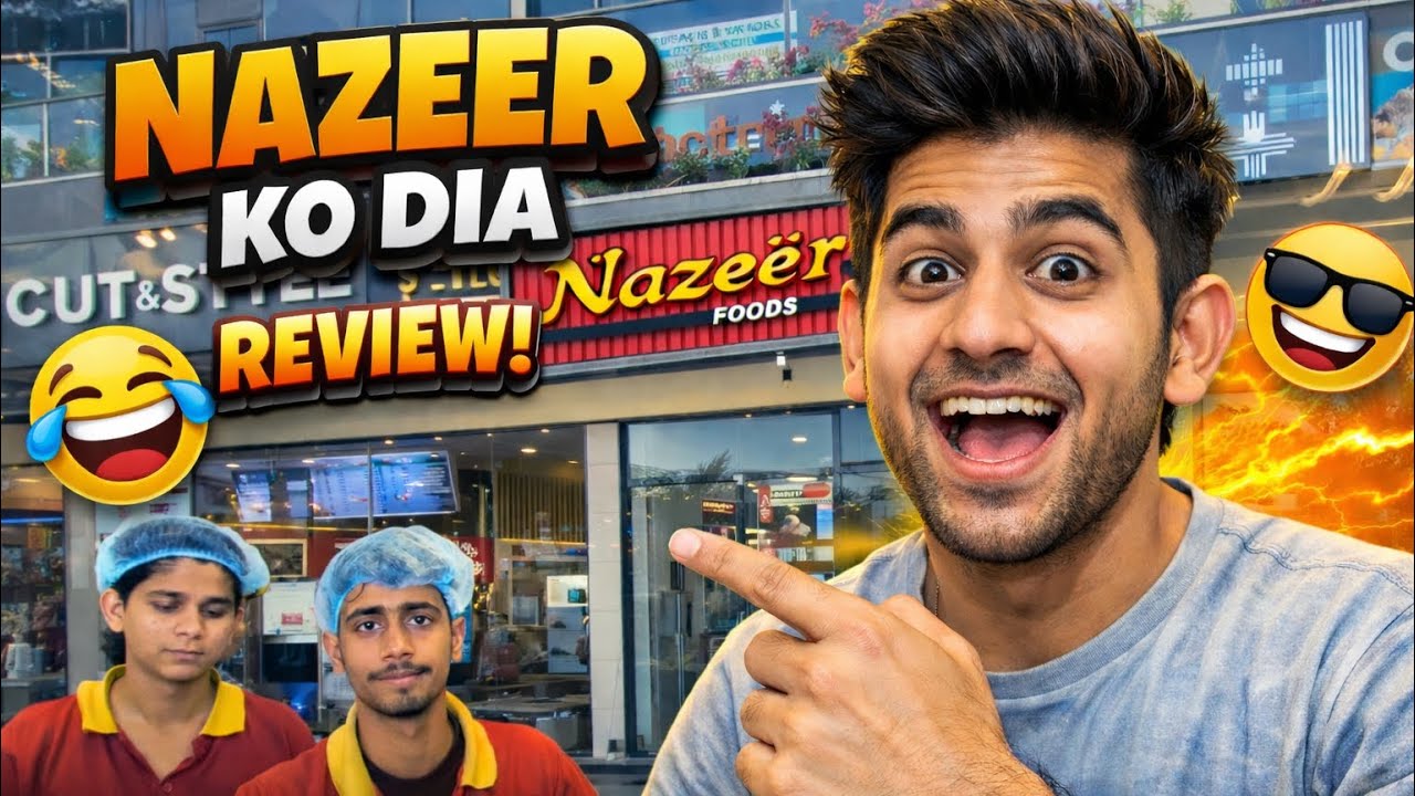 Nazeer ko dia review😎 #trending #vlog #review #food #krmangalamuniversity 