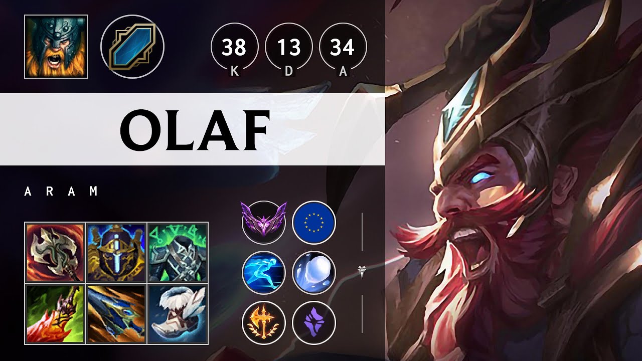 Olaf ARAM: Quadra Kill, Legendary - EUW Master Patch 25.S1.1