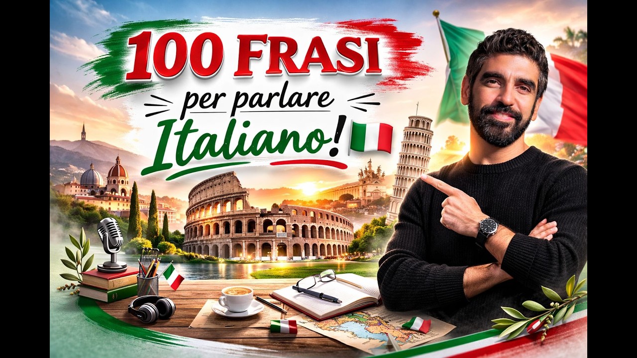 أهم 100 جملة لتحدث الإيطالية بطلاقة -  100 FRASI per parlare Italiano! 🇮🇹