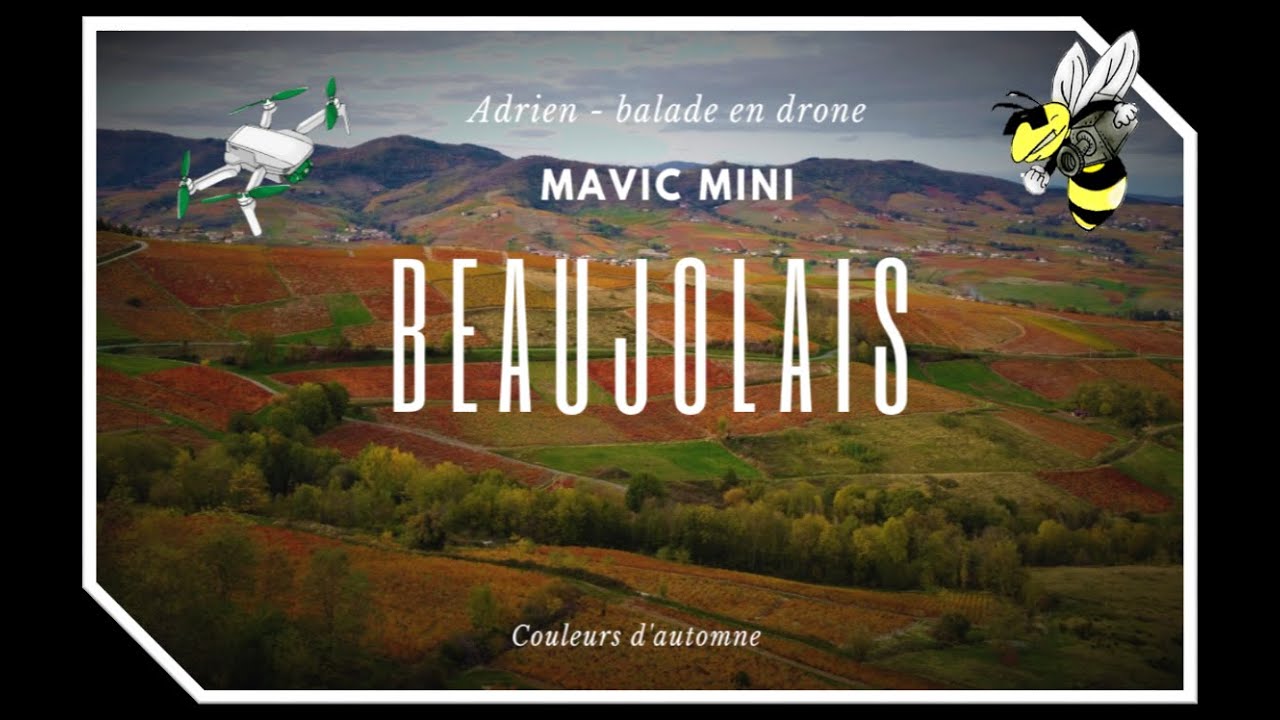 Beaujolais Mavic Mini DJI drone   France